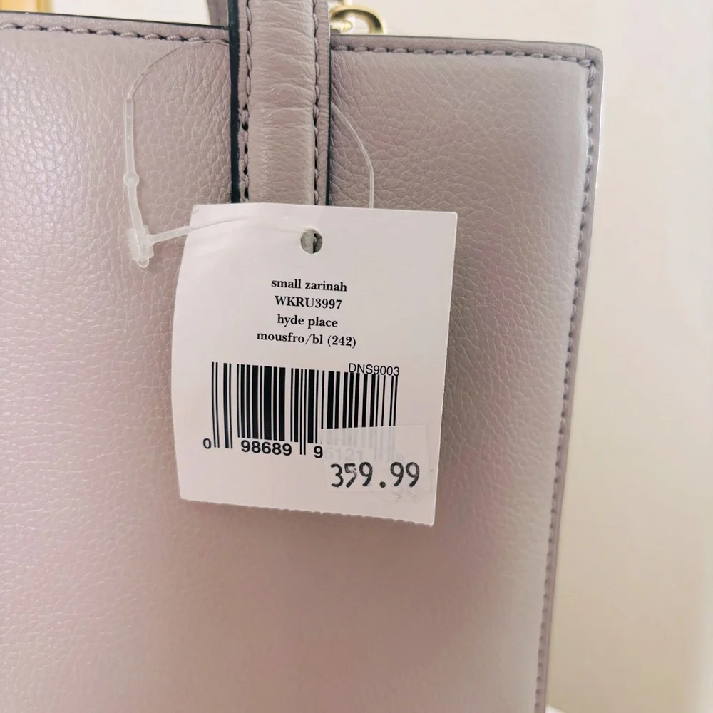 Kate Spade Small Zarinah WKRU3997 Hyde‎ Place Mousfro/Black